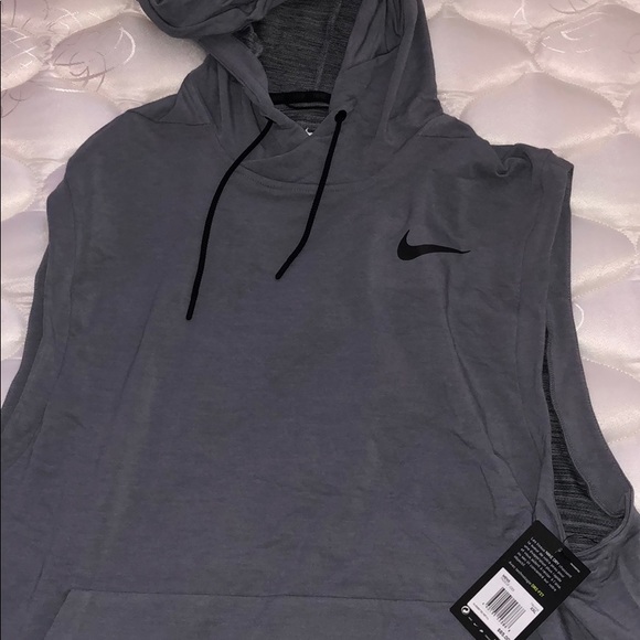 nike men's sleeveless hoodie
